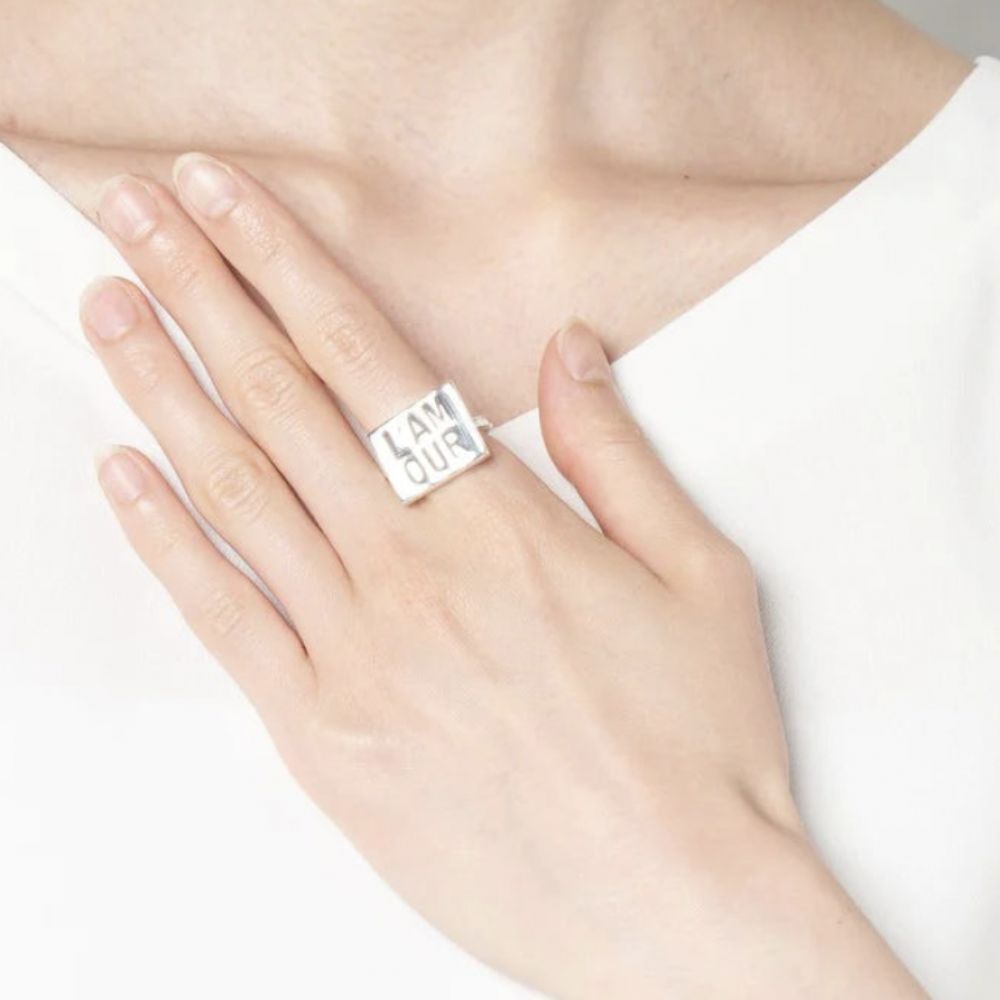 SERGE THORAVAL bague L’amour argent – Image 4