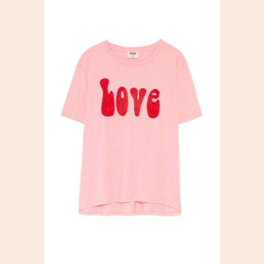 FIVE t-shirt Love orchidée – Image 2