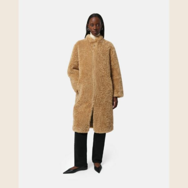APPARIS Manteau Jude Bouclette Camel
