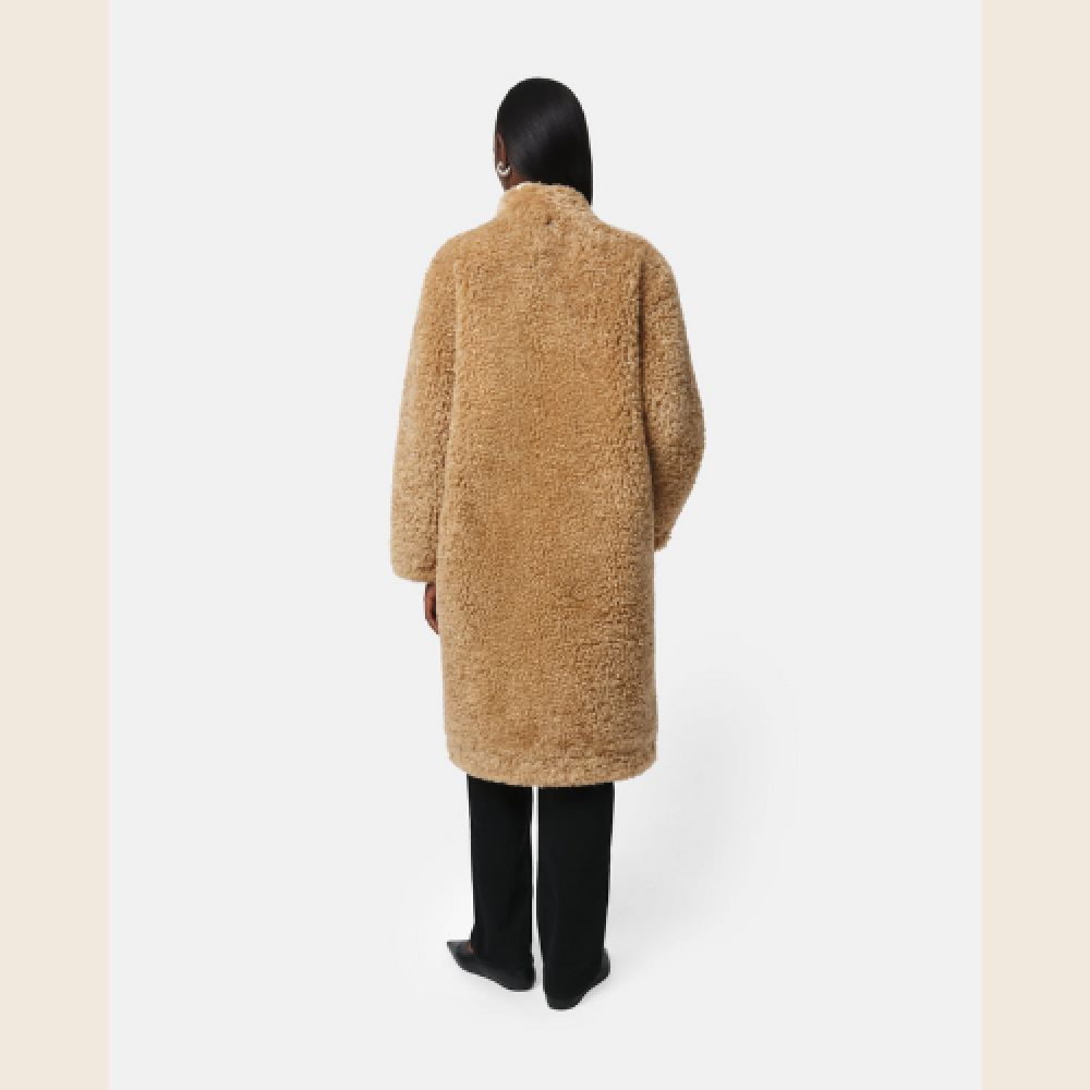 APPARIS Manteau Jude Bouclette Camel – Image 3