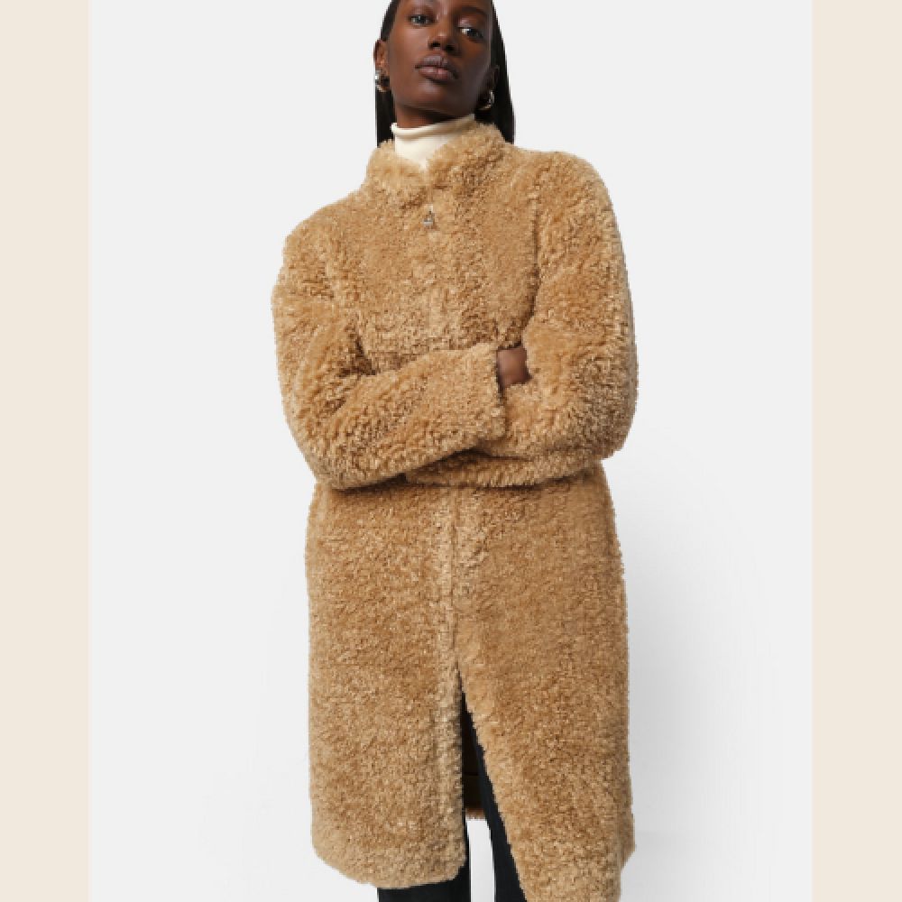 APPARIS Manteau Jude Bouclette Camel – Image 4