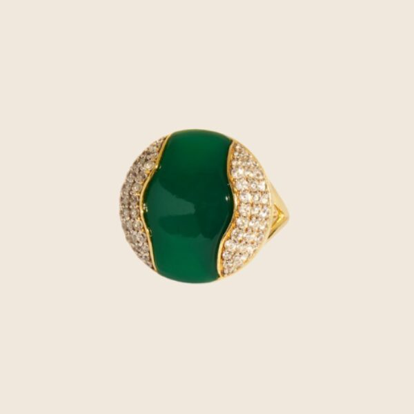 BE MAAD H25 Bague Vertige Onyx Vert
