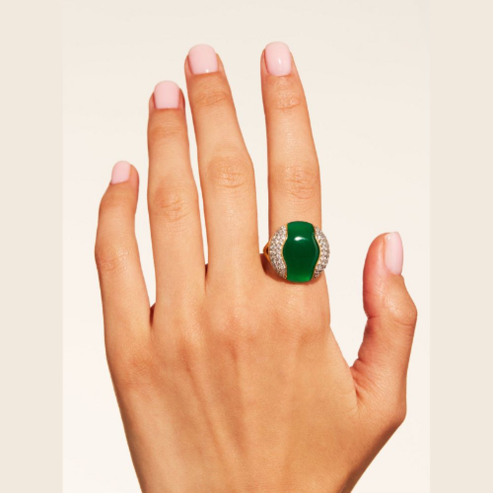 BE MAAD H25 Bague Vertige Onyx Vert – Image 2
