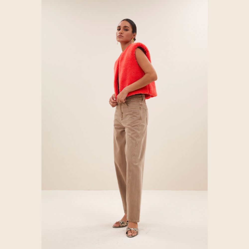 BY BAR H25 Gilet Wolly Rouge – Image 2