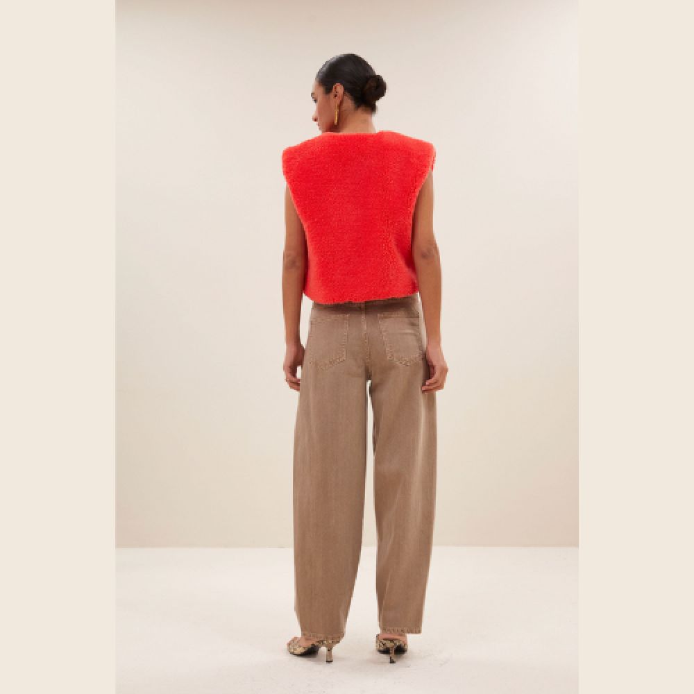 BY BAR H25 Gilet Wolly Rouge – Image 3