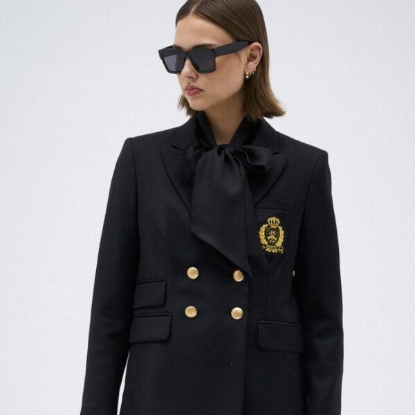 DMN Blazer Valenciane Patch Noir