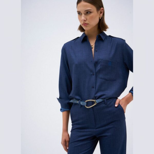 DMN Chemise Romane Bleu