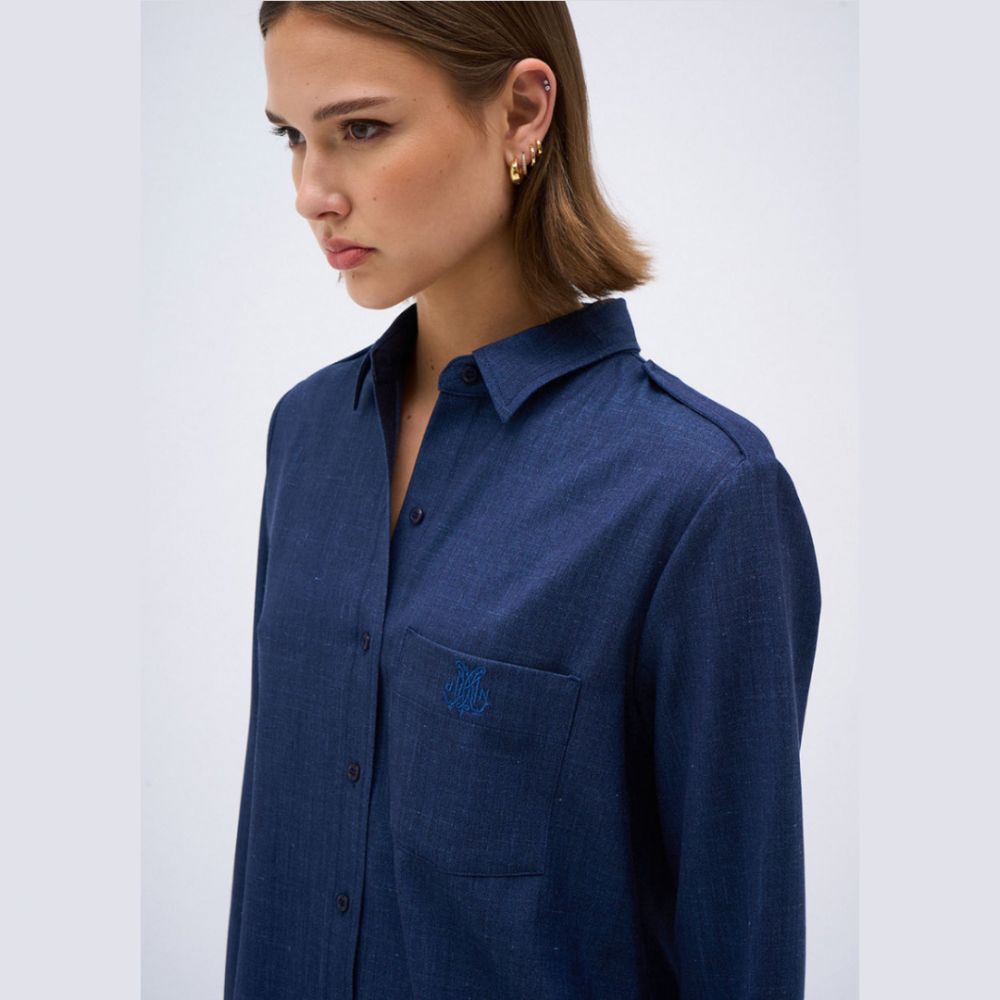 DMN Chemise Romane Bleu – Image 2