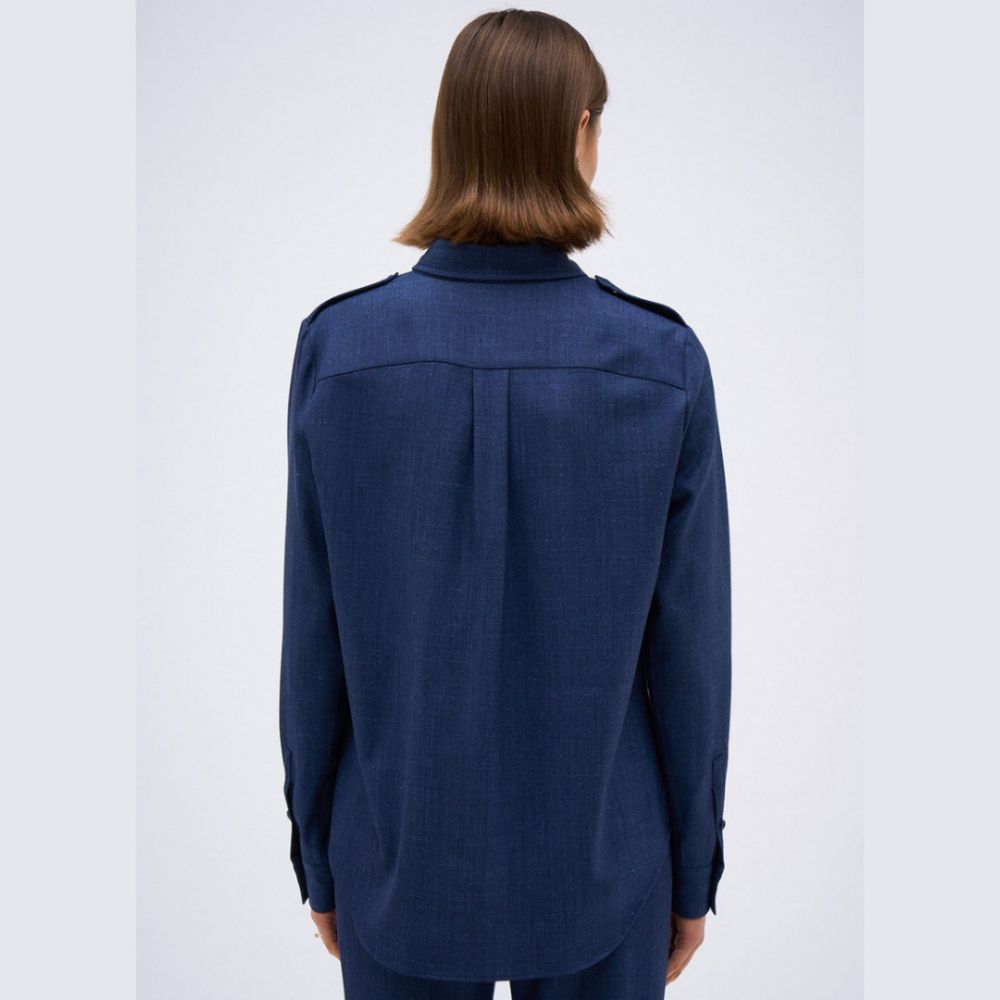 DMN Chemise Romane Bleu – Image 4