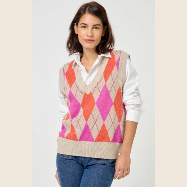 FIVE H25 Pull Greige Losange