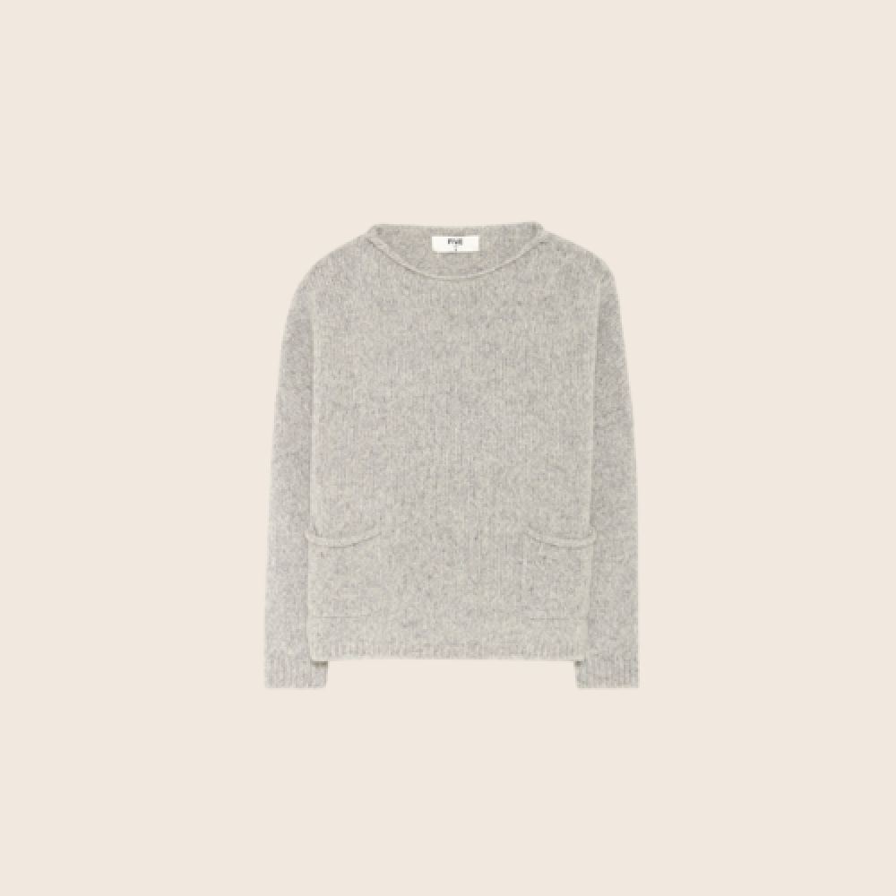 FIVE PULL GRIS GROSSE MAILLE – Image 4