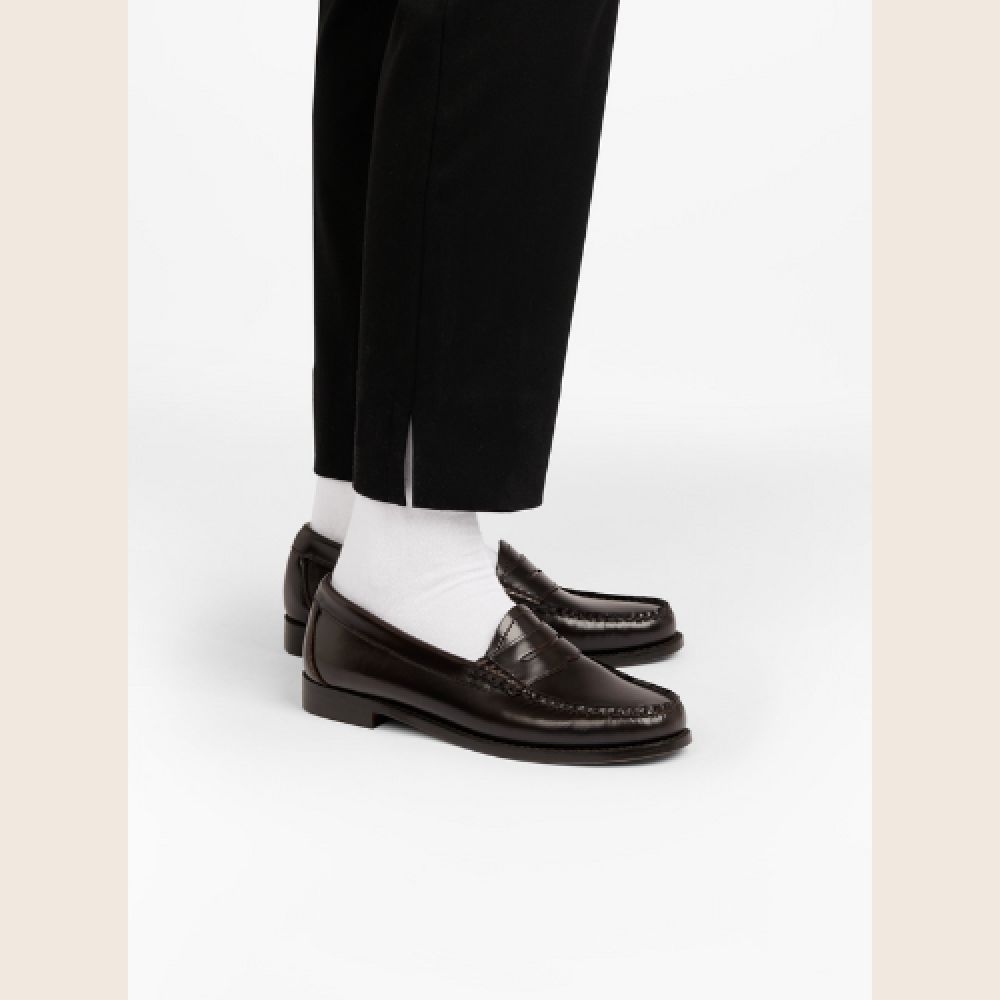 G.H.BASS H25 Mocassins Penny Chocolate – Image 3