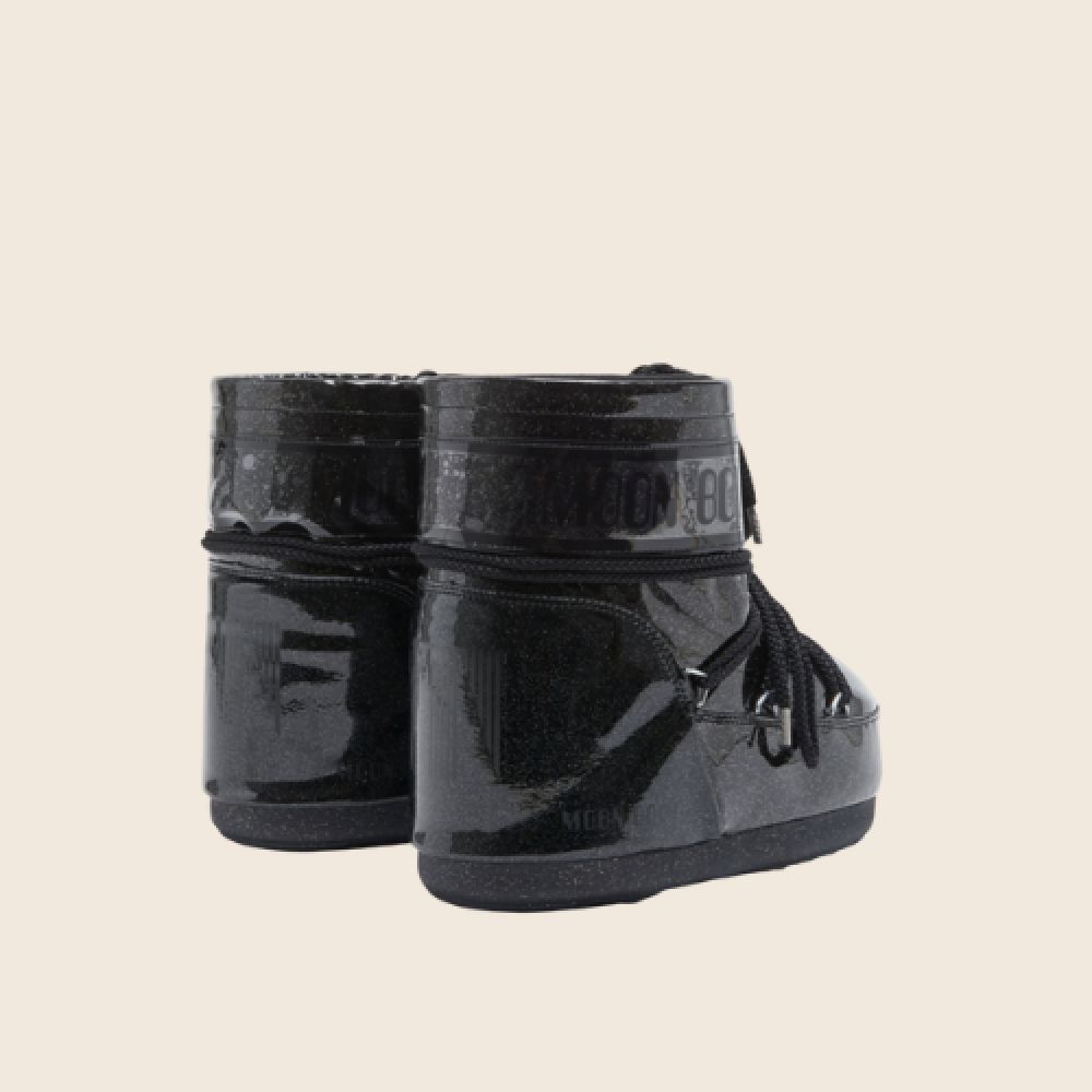 MOONBOOT Icon Low Glitter Noir – Image 2