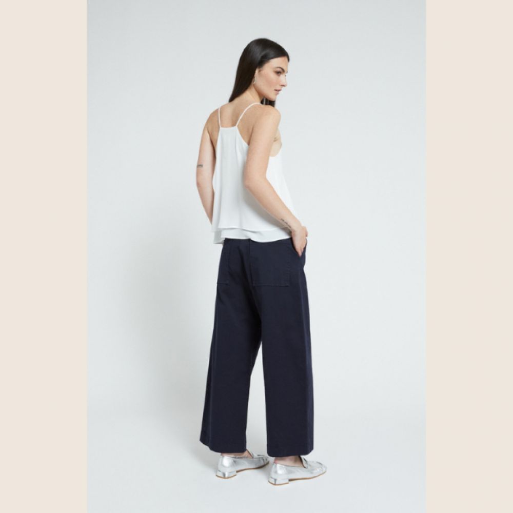 OTTODAME Pantalon Cropped Marine – Image 2