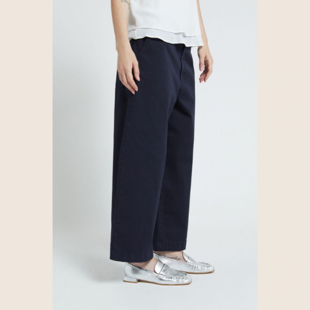 OTTODAME Pantalon Cropped Marine – Image 3