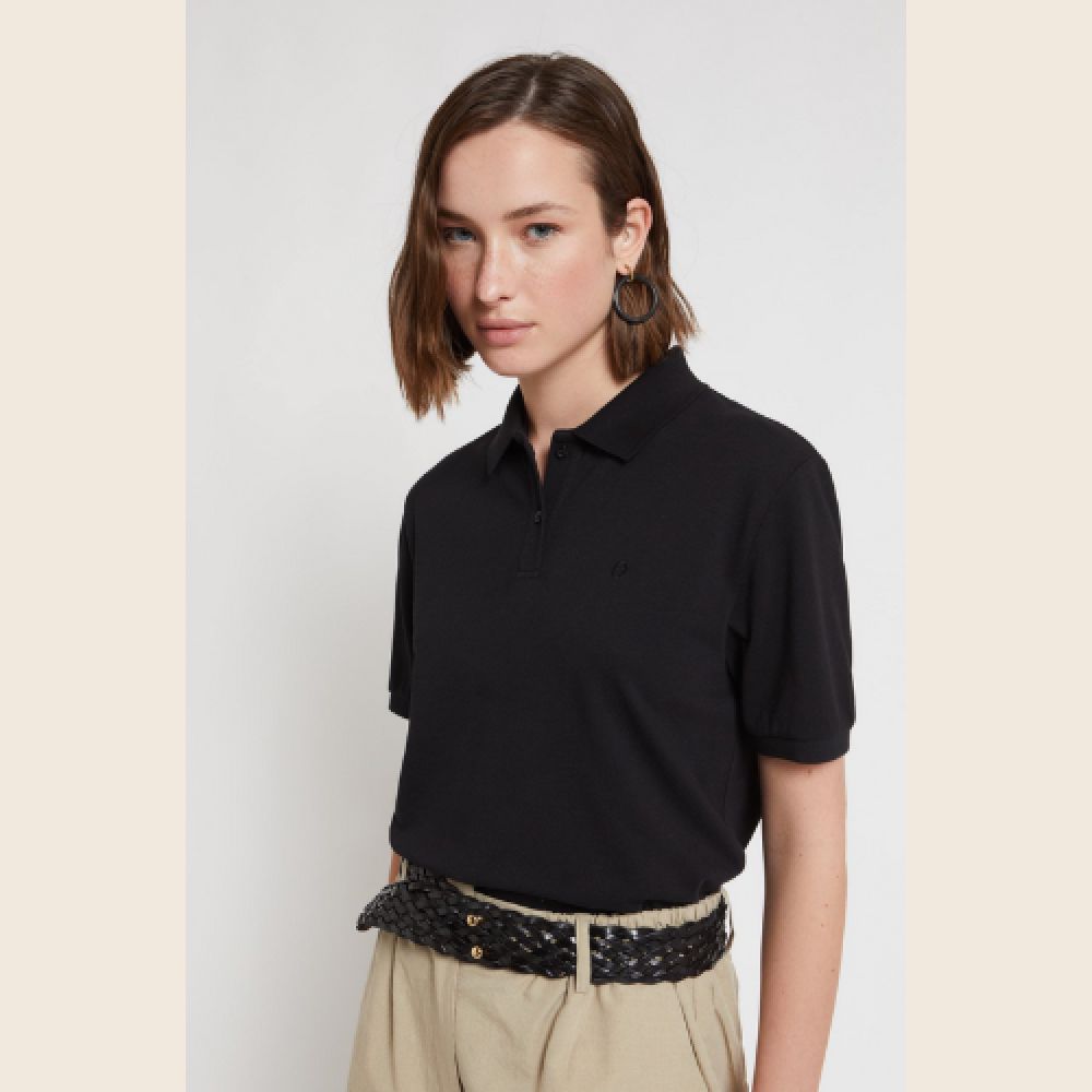 OTTODAME Polo en Coton Nero – Image 2