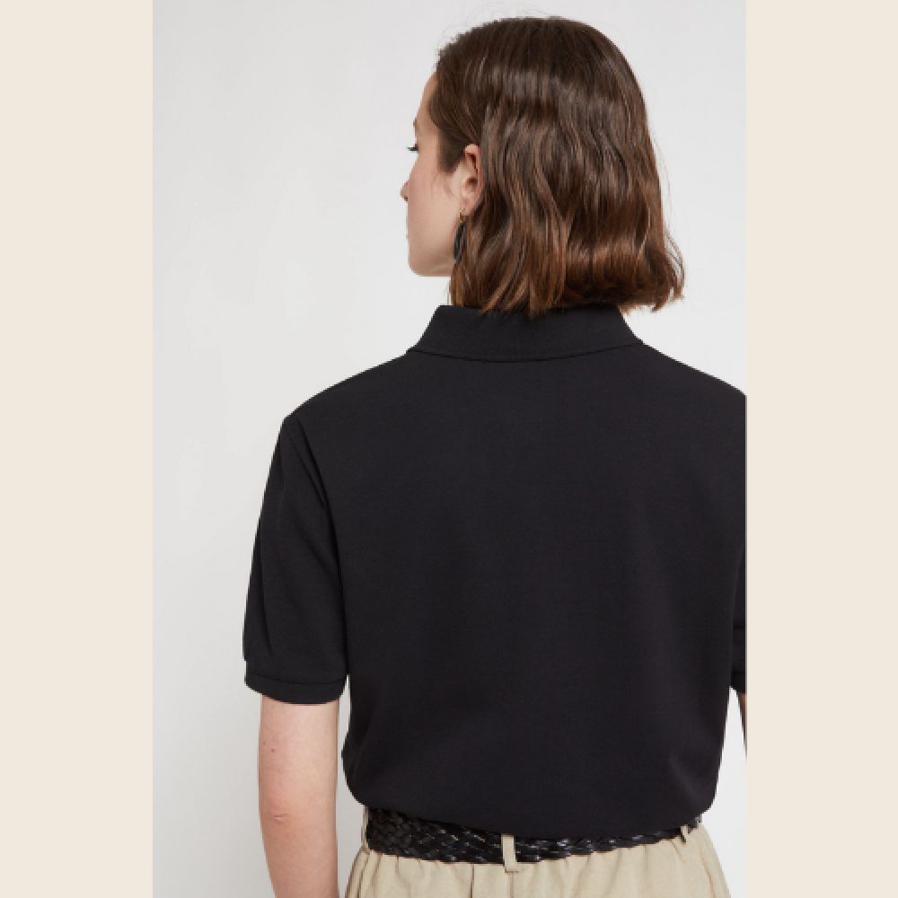 OTTODAME Polo en Coton Nero – Image 3