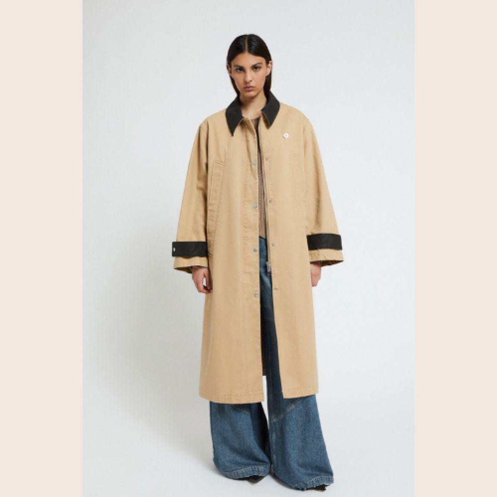 OTTODAME Trench Long En Coton