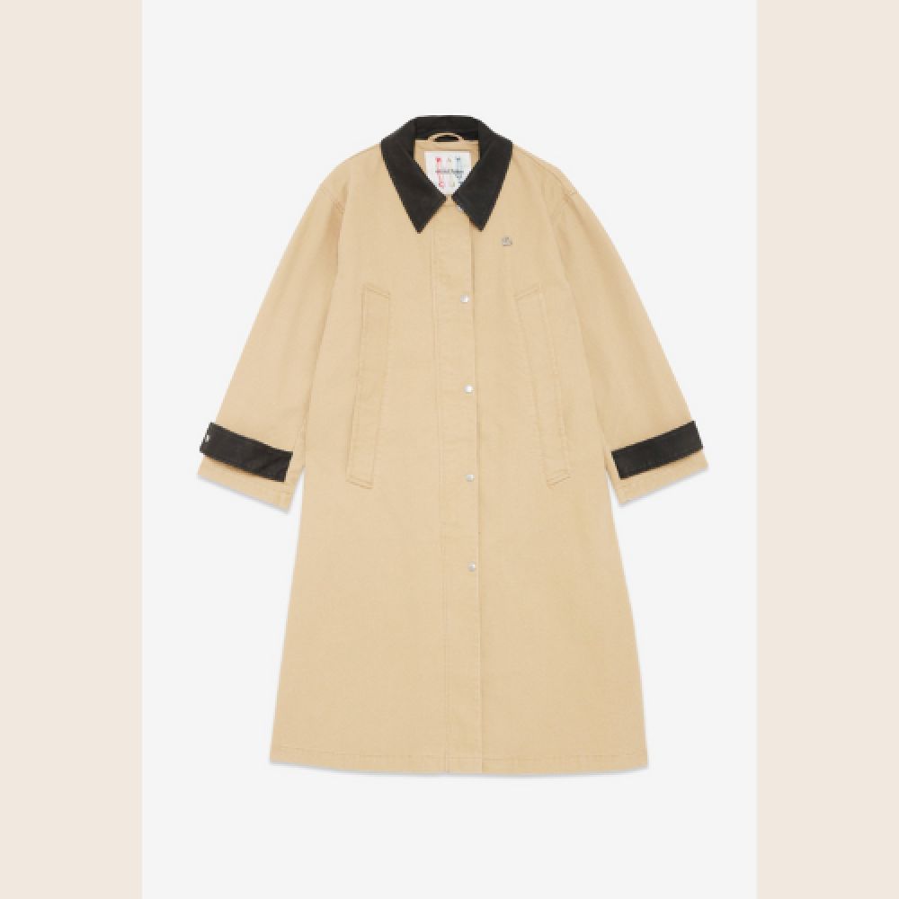 OTTODAME Trench Long En Coton – Image 3