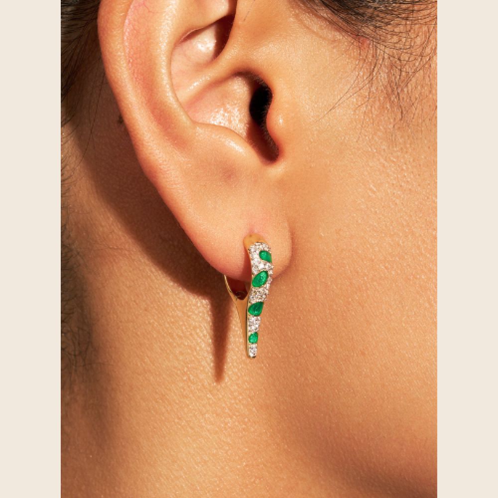 BE MAAD H25 Boucles d'oreilles Ranee Vert – Image 2