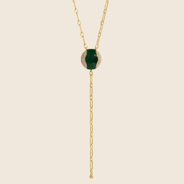 BE MAAD H25 Collier Vertige Onyx vert