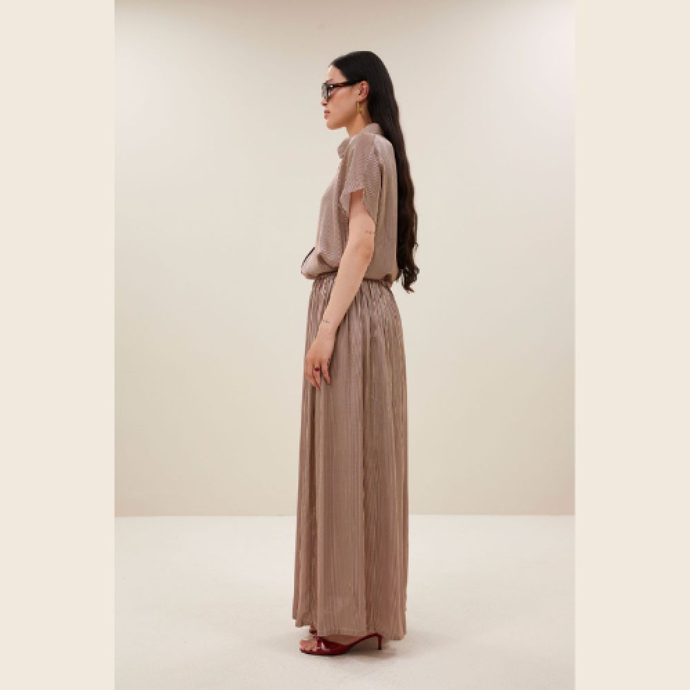 BY-BAR E26 Blouse Viscose Karly 1327 Wine Stripe – Image 3