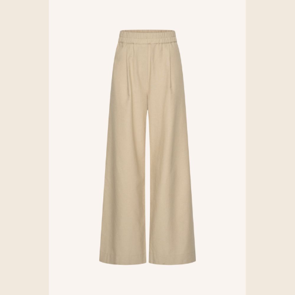 BY-BAR E26 Pantalon Benji Canvas Dark Sand – Image 4