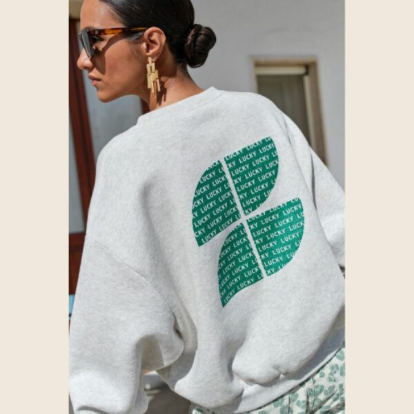 BY-BAR E26 Pullover Bibi Clover 815 Light Grey Melee