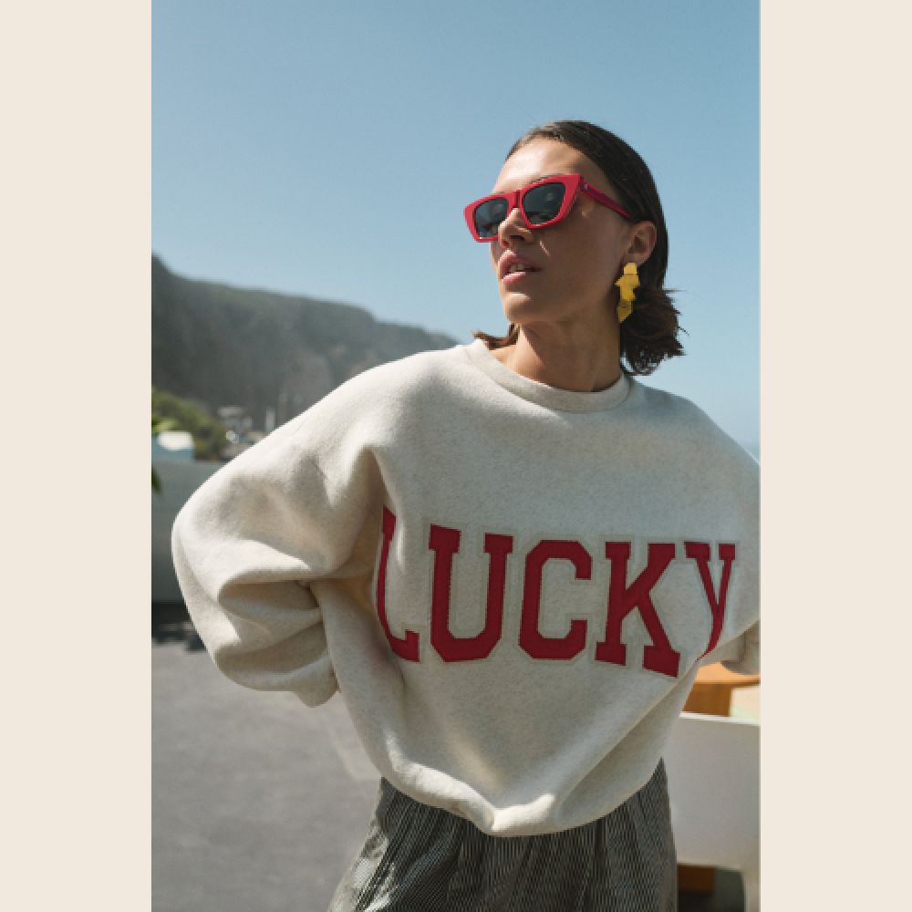 BY-BAR E26 Pullover Bibi Lucky Patchwork 826 Oyster Melee