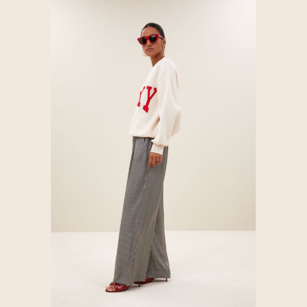 BY-BAR E26 Pullover Bibi Lucky Patchwork 826 Oyster Melee – Image 3