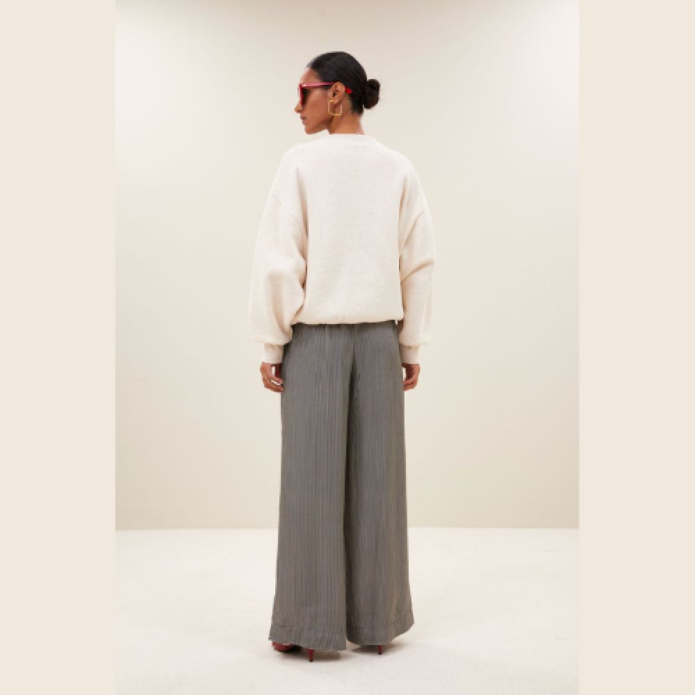 BY-BAR E26 Pullover Bibi Lucky Patchwork 826 Oyster Melee – Image 4