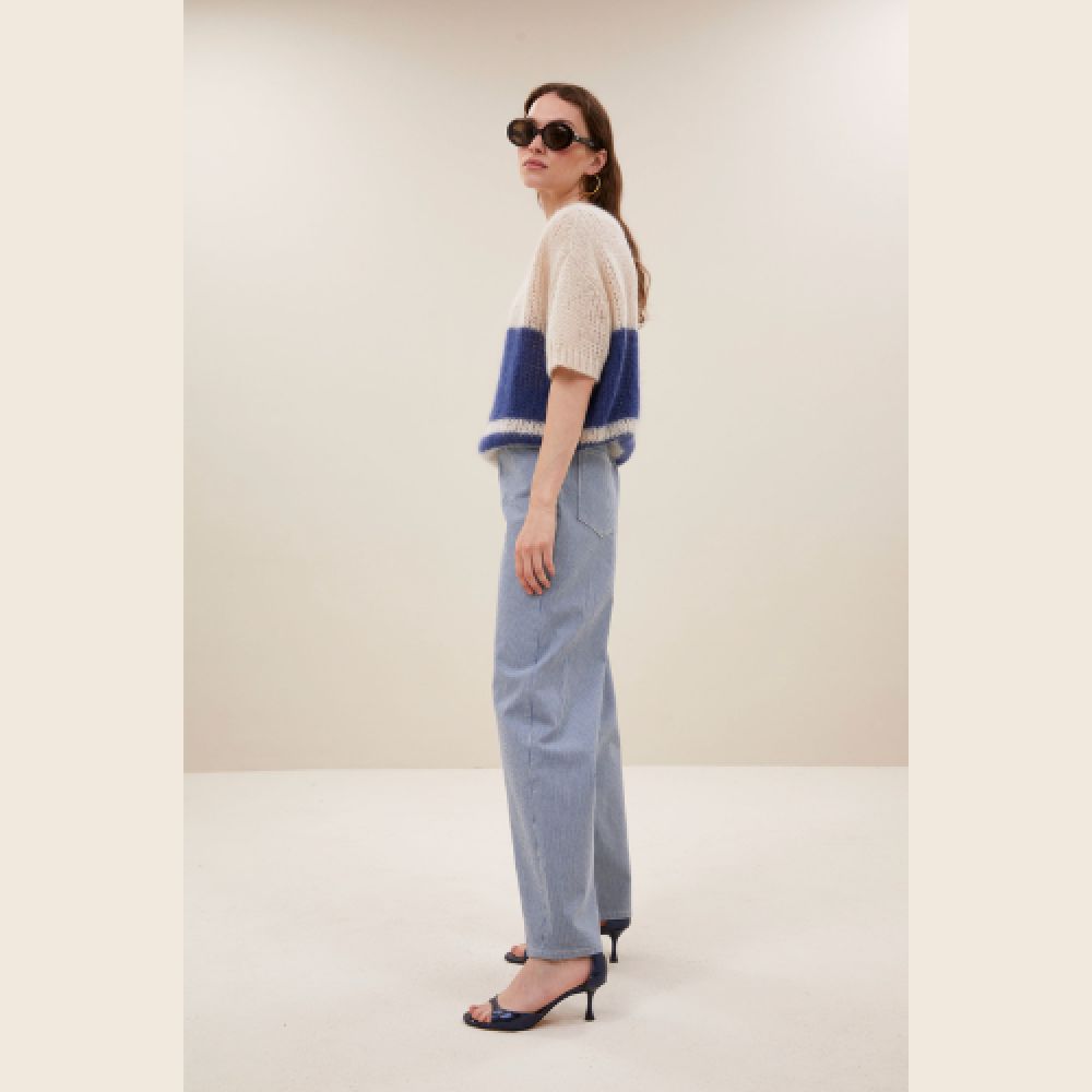 BY-BAR E26 Pullover Nino Vintage Navy – Image 2