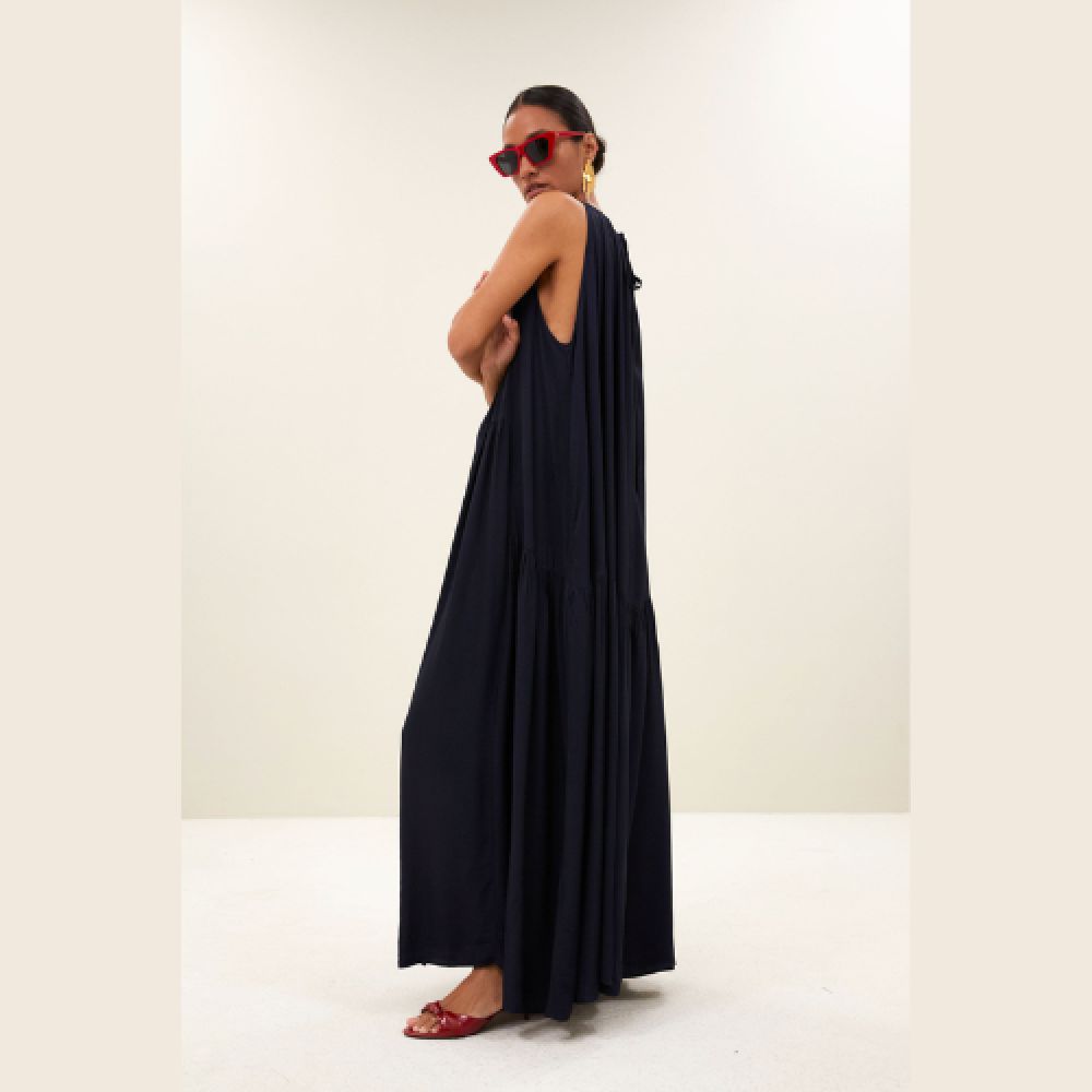 BY-BAR E26 Robe Peggy Twill 1630 Captain Blue – Image 3