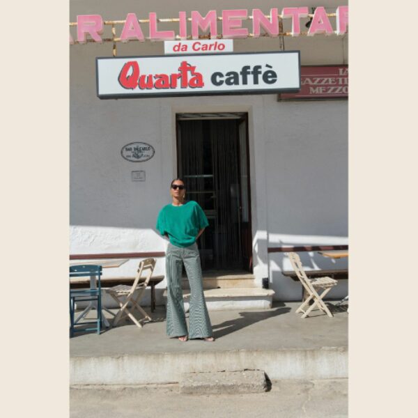 BY-BAR E26 Top Nuki Slub 856 Green Lake