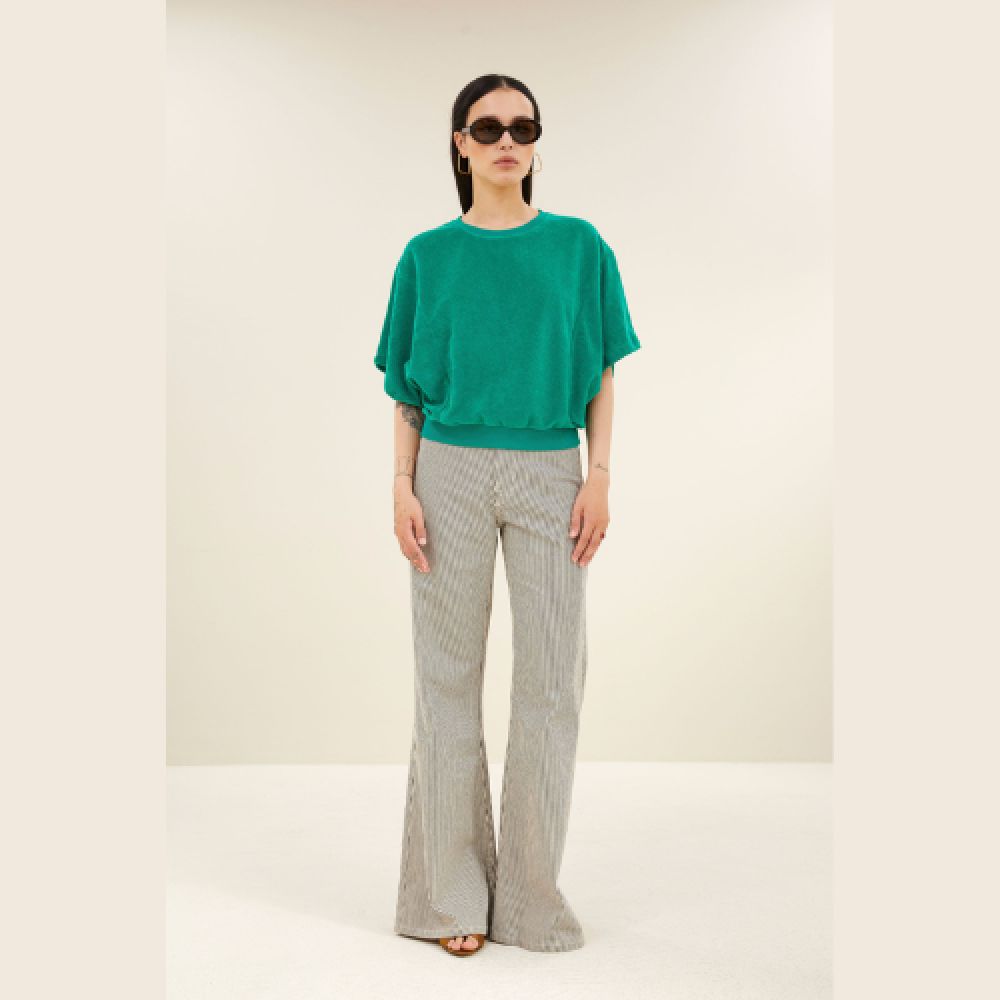 BY-BAR E26 Top Nuki Slub 856 Green Lake – Image 2