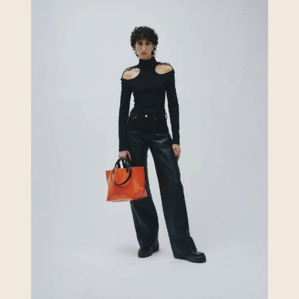 CAHU Cabas Pratique Petit Orange – Image 3