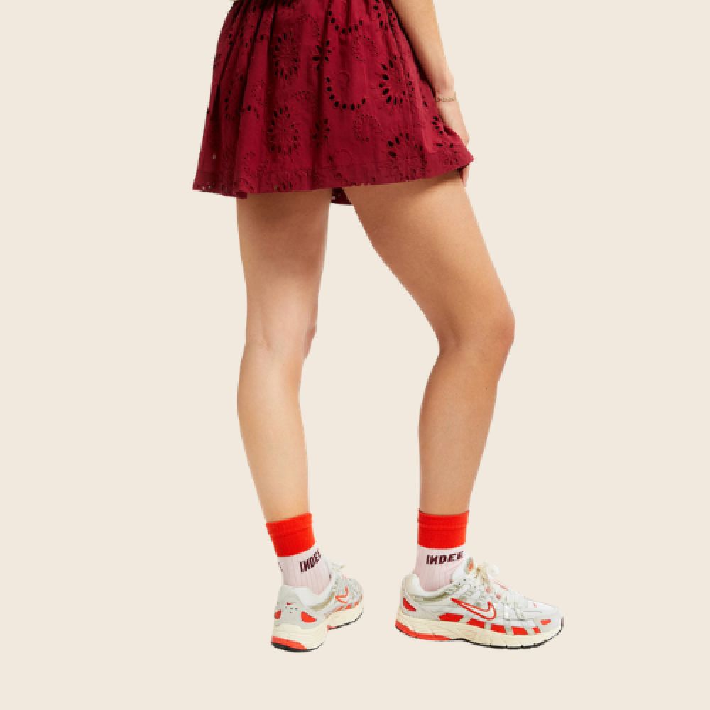 INDEE S26 Chaussettes Bicolores Courte Rose – Image 2