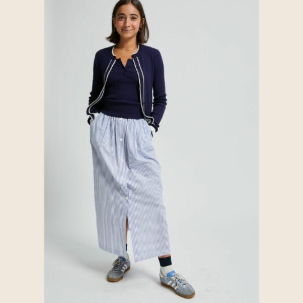 INDEE S26 Jupe Mi-Longue Bleu Hydra