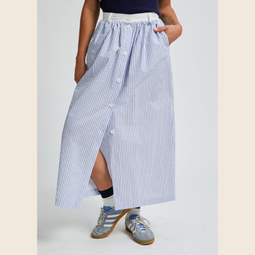 INDEE S26 Jupe Mi-Longue Bleu Hydra – Image 2