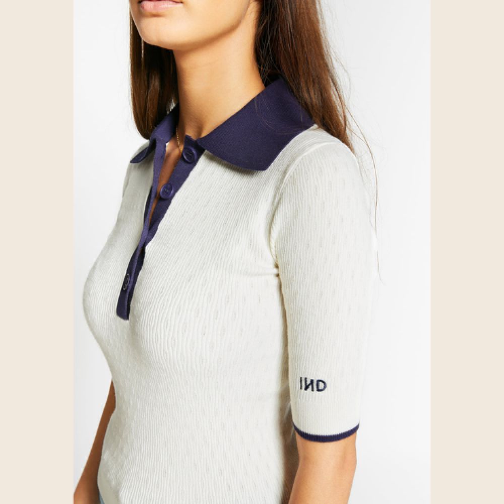 INDEE S26 Pull Polo Blanc Cassé – Image 2