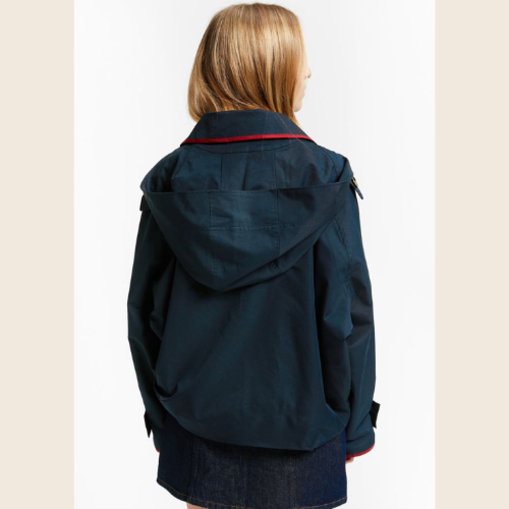 INDEE S26 Trench Court à Capuche Marine – Image 3