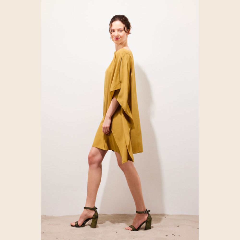 KARMA KOMA E26 Kimono Short Dress Rhum – Image 2