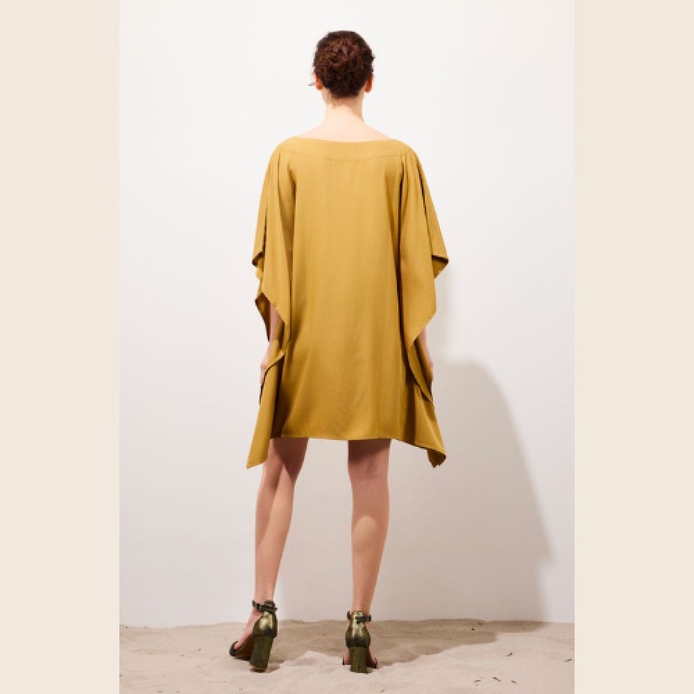 KARMA KOMA E26 Kimono Short Dress Rhum – Image 3