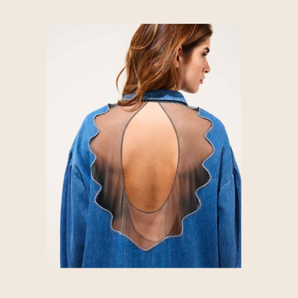 KARMA KOMA E26 Sunday Short Dress Denim – Image 3