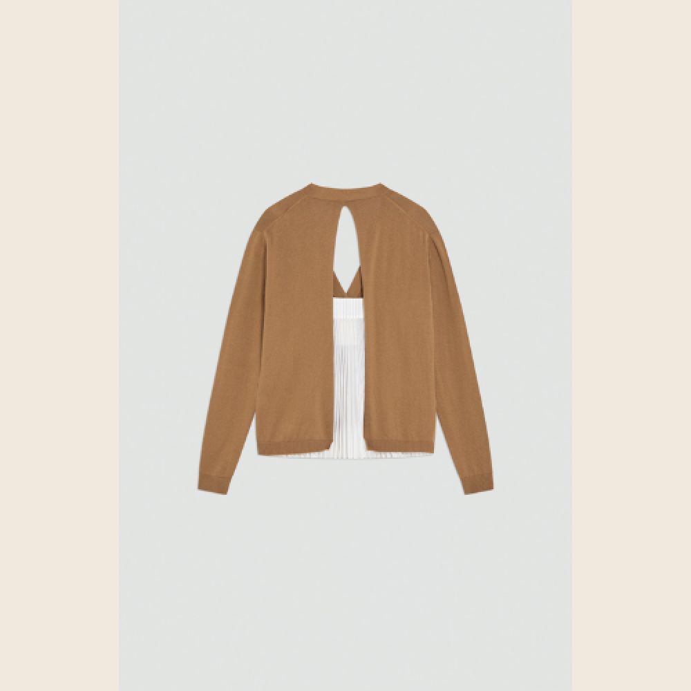 SEMICOUTURE E26 Cardigan Juta-Cot Rigato – Image 4