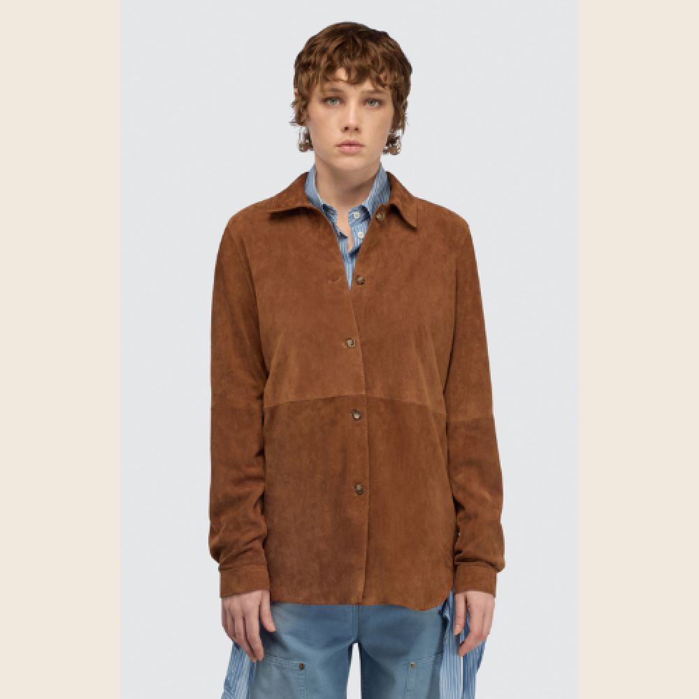 SEMICOUTURE E26 Chemise Nocciola – Image 2