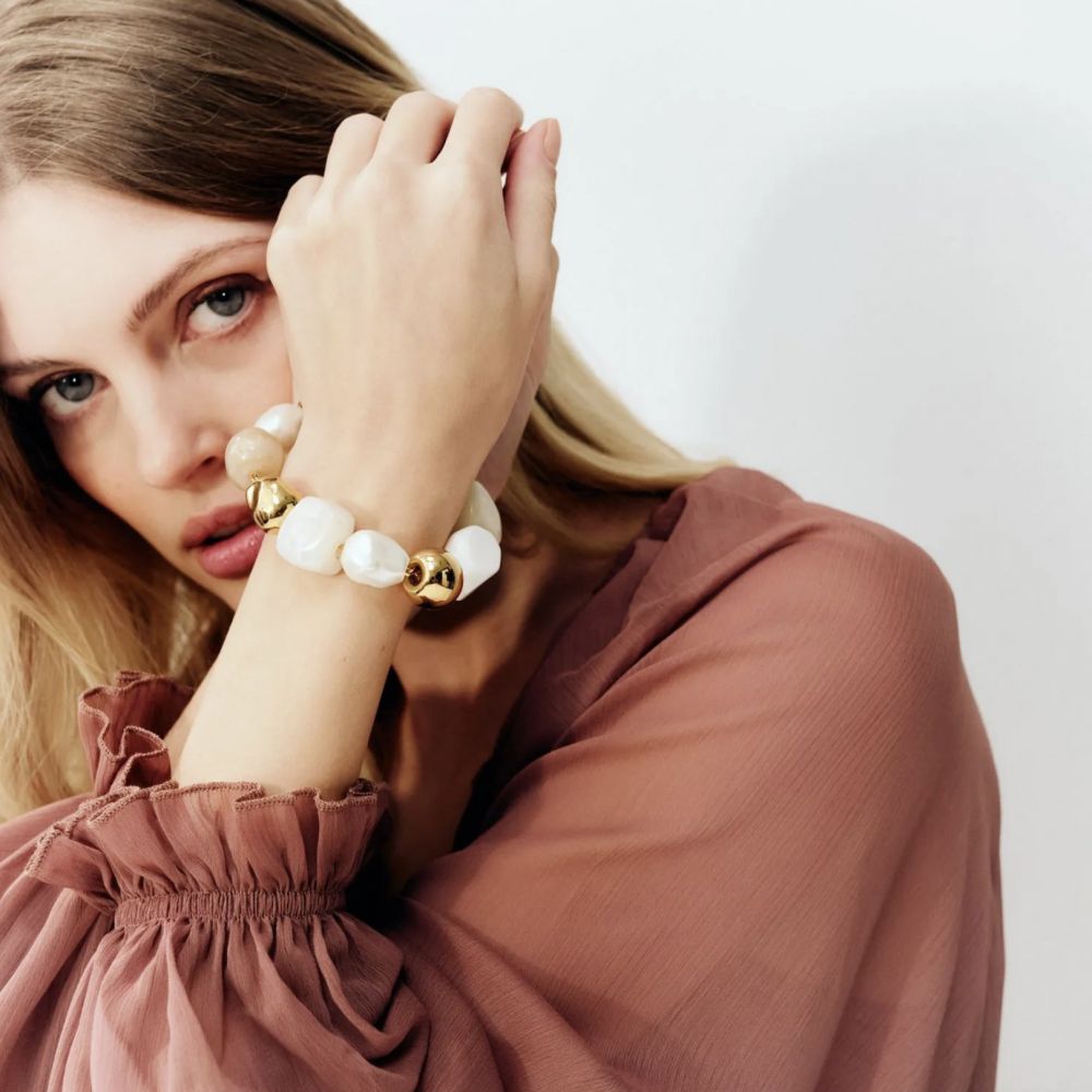 VANESSA BARONI Bracelet Ibiza Beige – Image 2