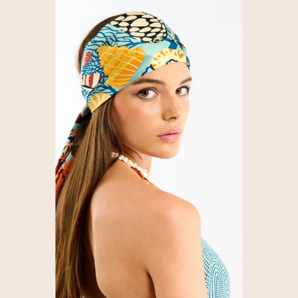 WILD E26 Foulard Coral Med Bleu – Image 2