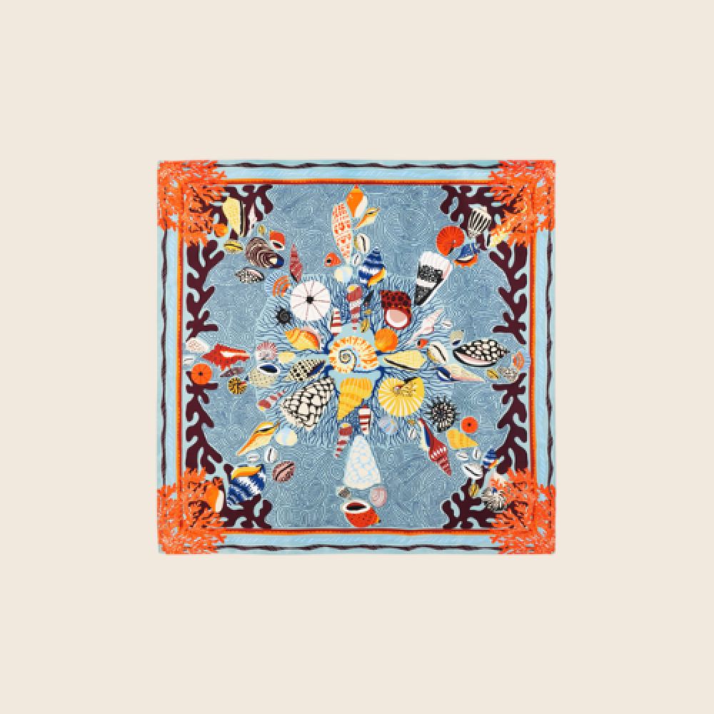 WILD E26 Foulard Coral Med Bleu – Image 4