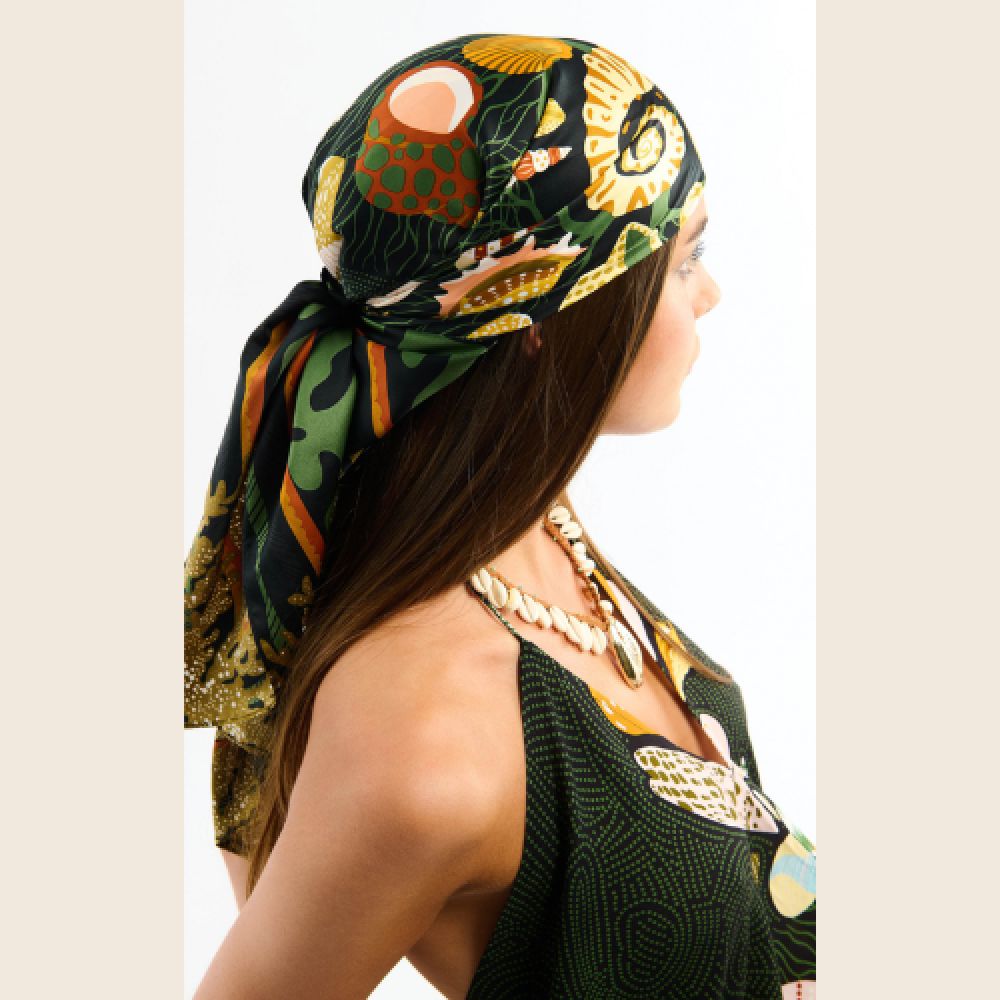 WILD E26 Foulard Coral Med Noir – Image 3